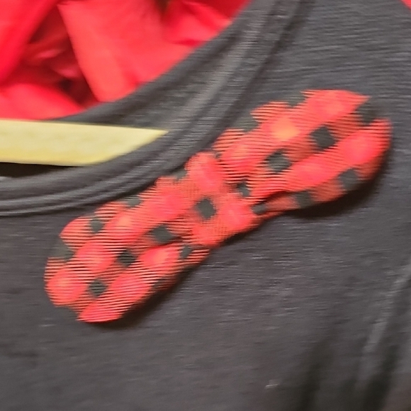 Carter's NWT Girls Black and Red Checkered Leggings Set Size 5T Top & 6-6X Pants - Picture 9 of 13